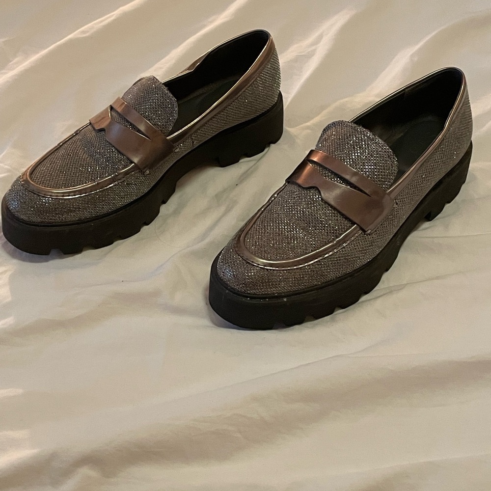 Sparkling Loafers with Chunky Sole